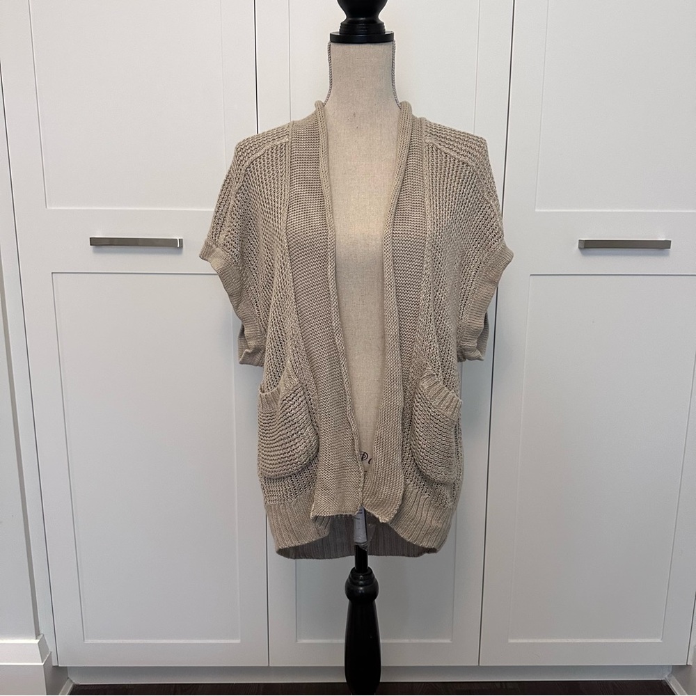 Club Monaco Open Short Sleeve Cardigan